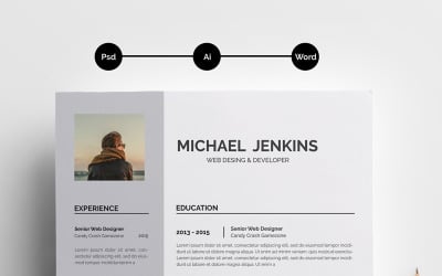 Szablon CV WORD JEAKINS