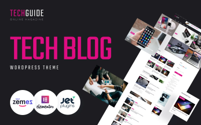 Techguide - тема для блога WordPress Elementor