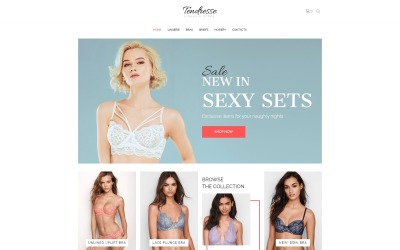 Tendresse - Lingerie Elementor WooCommerce-thema