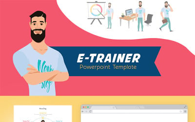 E-Trainer PowerPoint template