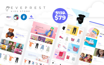Eveprest Kids 1.7 - Тема для дитячого магазину PrestaShop