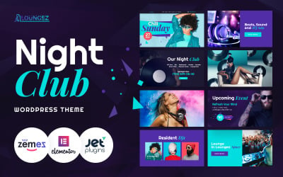 Loungez - Thème WordPress Elementor Night Club