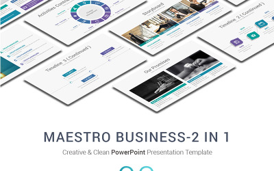 "Maestro Business" - PowerPoint шаблон №71875