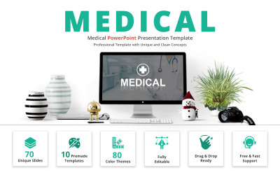 Medicinsk och hälsovård PowerPoint-mall