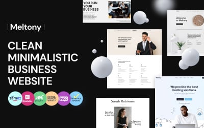 Meltony - Tema WordPress minimalista para qualquer empresa