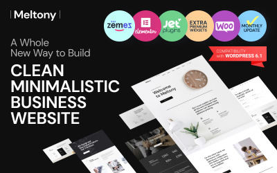 Meltony - Thème WordPress minimaliste pour toutes les entreprises