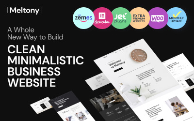 Meltony - Tüm İşletmeler için Minimalist WordPress Teması
