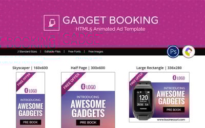 Nakupování a elektronický obchod | Animovaný banner módních doplňků