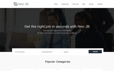 NeoJB - тема для WordPress Elementor Modern Board