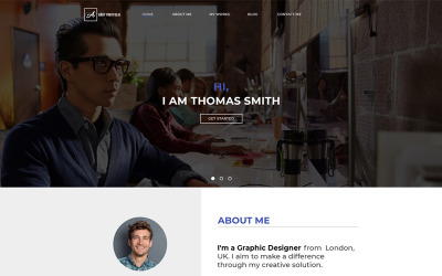 Andy - Portfolio Web Template Photoshop №71962