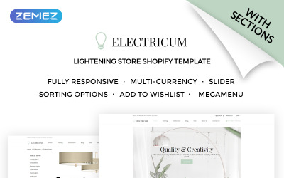 Electricum - Tema Shopify para tienda de iluminación