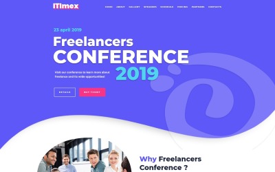 ITImex - IT konferencia WordPress Elementor téma