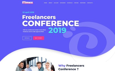 ITImex - WordPress-elementtema för IT-konferens
