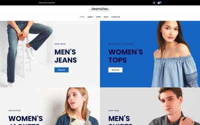 Jeanstar - sklep z ubraniami Motyw Elementor WooCommerce