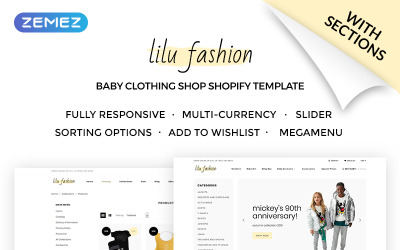 Lilu Fashion - Baby Clothing Shopify Theme