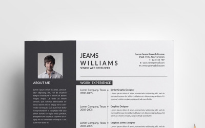 Modello di curriculum Jeams Cleans
