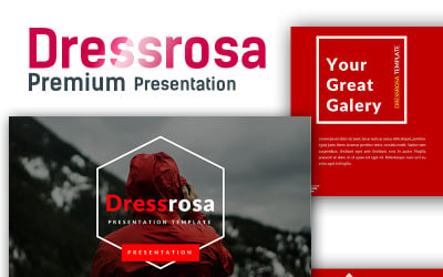 Modello PowerPoint Premium Dressrosarosa