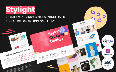 Stylight - Creatief portfolio WordPress-thema voor de website van een reclamebureau
