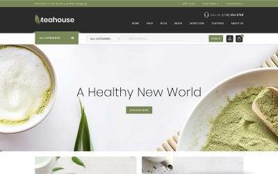 "Teahouse - Multi Purpose Store" thème WooCommerce adaptatif #71992