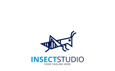 Böcek Stüdyosu Logo Şablonu