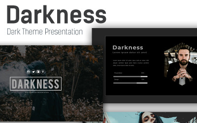 Duisternis Presentatie PowerPoint-sjabloon