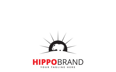 Hippo Design Logo Vorlage