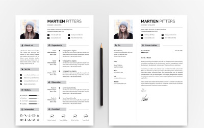 Modello Bundle #72017 "10 IN 1 Professinol Creative Resume"