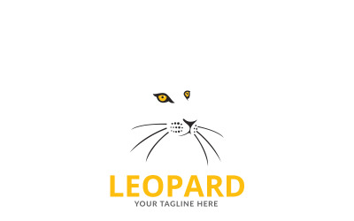 Modello di logo leopardo