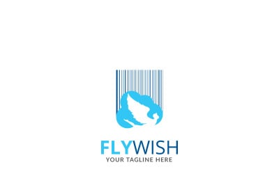 Modelo de logotipo Fly Wish