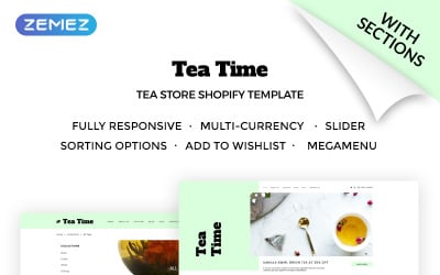 Tea Time - Sophisticated Online Tea Store Shopify Theme