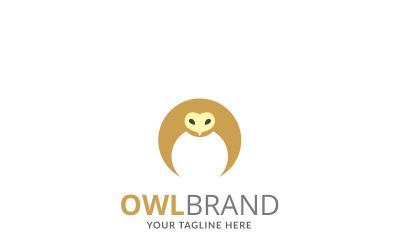 Baykuş Marka Logo Şablonu