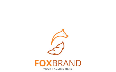 Modèle de logo Fox Brands