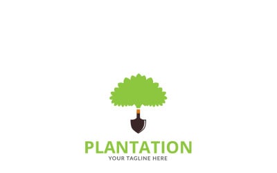 Modello di logo di piantagione