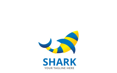 Modelo de logotipo de tubarão