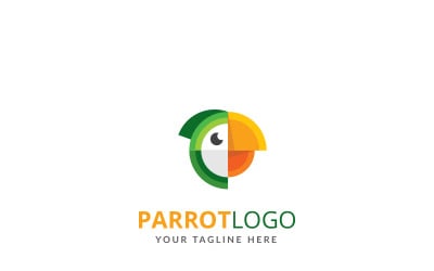 Modelo de logotipo do papagaio