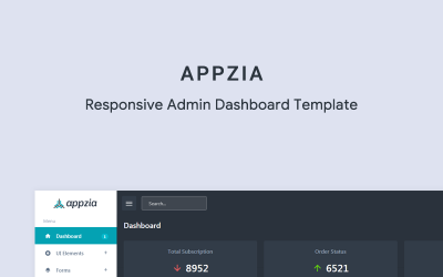 Appzia - Dark Admin Template