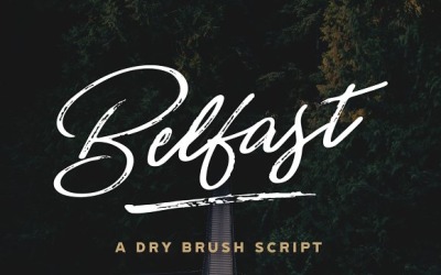Belfast - A Dry Brush Cursive Font