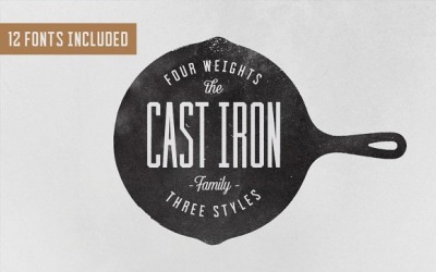 Cast Iron Family Lettertype