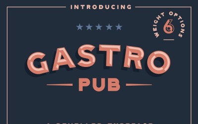 Gastro Pub - Type Family Font