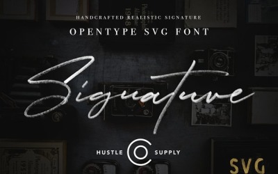 JV Signature SVG - шрифт SVG відкритого типу