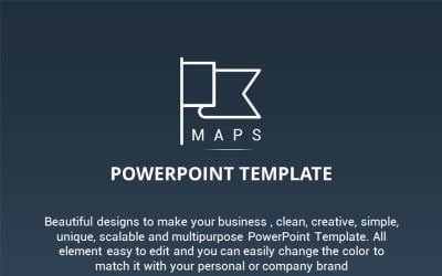 Maps Presentation PowerPoint template