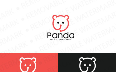 Plantilla de logotipo de panda profesional