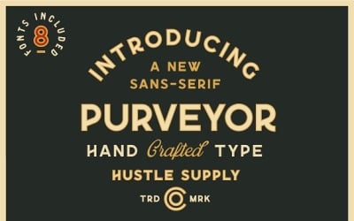 Purveyor - 8 s Included Font