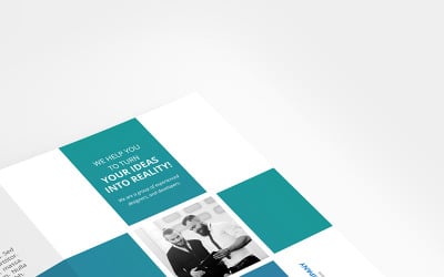 A4 Bifold Brochure Template - Corporate Identity Template