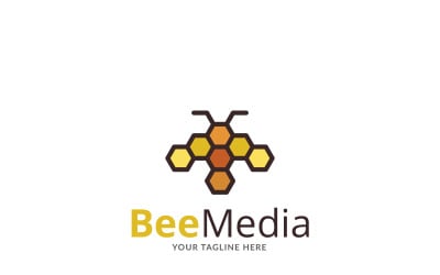 Bee Art varumärke logotyp mall