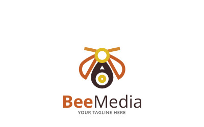 Bee merk ontwerpsjabloon Logo