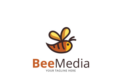 Bee News Brand Logo Template