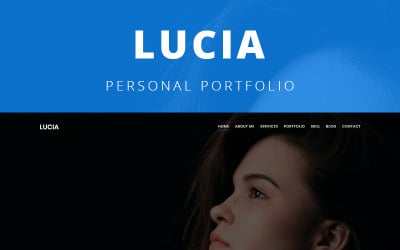 Lucia - Personal Portfolio Template Landing Page Template