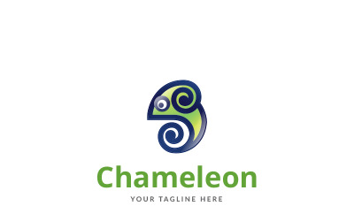 Modèle de logo de groupe caméléon