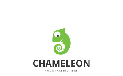 Modelo de logotipo criativo Chameleon